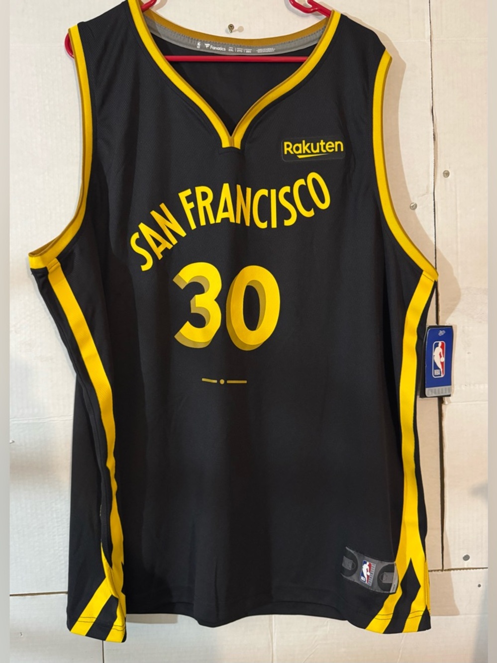 Fanatics Golden State Warriors Steph Curry  Jersey #30 City Edition Mens 2XL NWT